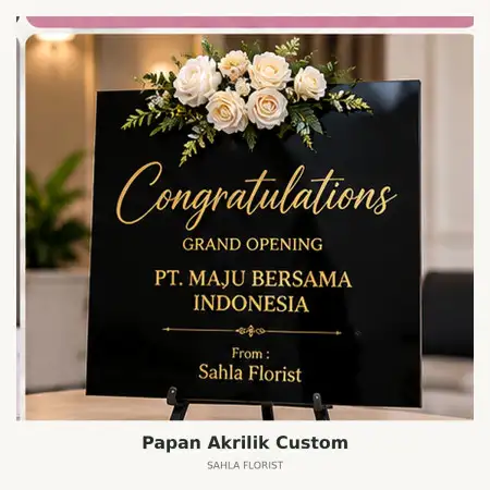 Papan Bunga Akrilik Sukajadi Bandung